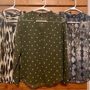 Set of 3 A.N.A. Blouses XS